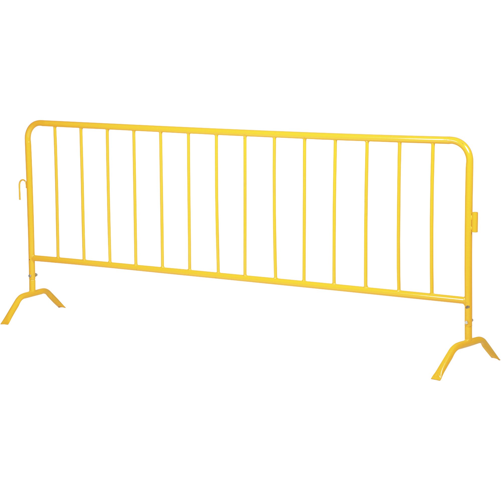 Vestil Crowd Control Interlocking Barrier — Powder-Coat Yellow
